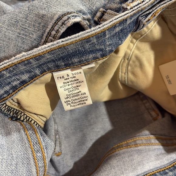 Rag & Bone Jane Super High Rise Ankle Cigarette Jean Dakota Wash - Picture 5 of 11